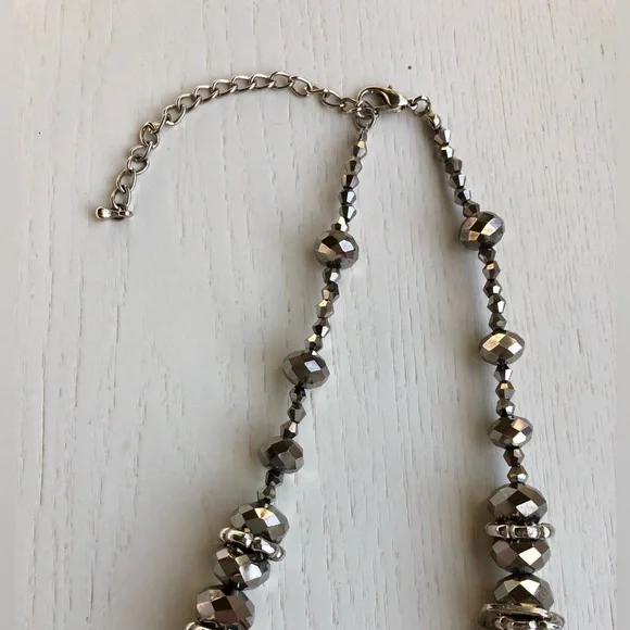 Unique Silver Tone/Bronze Necklace - Picture 3 of 13